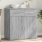 vidaXL Aparador de madera de ingeniería gris Sonoma 79x38x80 cm vidaXL Aparador de madera de ingeniería gris Sonoma 79x38x80 cm