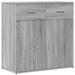 vidaXL Aparador de madera de ingeniería gris Sonoma 79x38x80 cm