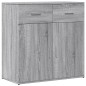 vidaXL Aparador de madera de ingeniería gris Sonoma 79x38x80 cm vidaXL Aparador de madera de ingeniería gris Sonoma 79x38x80 cm