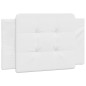 vidaXL Estructura de cama con cabecero cuero sintético blanco 80x200cm vidaXL Estructura de cama con cabecero cuero sintético blanco 80x200cm