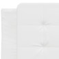 vidaXL Estructura de cama con cabecero cuero sintético blanco 80x200cm vidaXL Estructura de cama con cabecero cuero sintético blanco 80x200cm