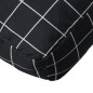 vidaXL Cojines para palés 3 piezas tela Oxford a cuadros negros vidaXL Cojines para palés 3 piezas tela Oxford a cuadros negros