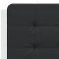 vidaXL Estructura cama cabecero cuero sintético blanco negro 120x200cm vidaXL Estructura cama cabecero cuero sintético blanco negro 120x200cm