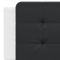 vidaXL Estructura cama cabecero cuero sintético blanco negro 160x200cm vidaXL Estructura cama cabecero cuero sintético blanco negro 160x200cm
