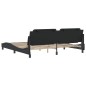 vidaXL Estructura de cama con cabecero cuero sintético negro 200x200cm vidaXL Estructura de cama con cabecero cuero sintético negro 200x200cm