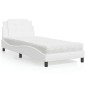 vidaXL Cama con colchón cuero sintético blanco 80x200 cm vidaXL Cama con colchón cuero sintético blanco 80x200 cm