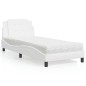 vidaXL Cama con colchón cuero sintético blanco 100x200 cm vidaXL Cama con colchón cuero sintético blanco 100x200 cm