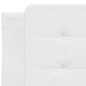 vidaXL Cama con colchón cuero sintético blanco 100x200 cm vidaXL Cama con colchón cuero sintético blanco 100x200 cm