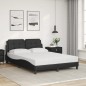vidaXL Cama con colchón cuero sintético negro 120x200 cm vidaXL Cama con colchón cuero sintético negro 120x200 cm