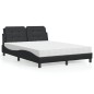 vidaXL Cama con colchón cuero sintético negro 140x190 cm vidaXL Cama con colchón cuero sintético negro 140x190 cm