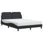vidaXL Cama con colchón cuero sintético negro 140x190 cm vidaXL Cama con colchón cuero sintético negro 140x190 cm