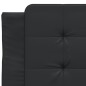 vidaXL Cama con colchón cuero sintético negro 90x200 cm vidaXL Cama con colchón cuero sintético negro 90x200 cm