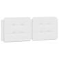 vidaXL Cama con colchón cuero sintético blanco 140x200 cm