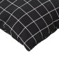 vidaXL Cojines para palés 3 piezas tela Oxford a cuadros negros vidaXL Cojines para palés 3 piezas tela Oxford a cuadros negros