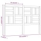 vidaXL Cabecero de cama madera maciza de pino blanco 126x4x104 cm