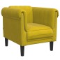 vidaXL Juego de sofás 3 piezas terciopelo amarillo vidaXL Juego de sofás 3 piezas terciopelo amarillo