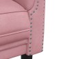 vidaXL Juego de sofás 2 piezas terciopelo rosa vidaXL Juego de sofás 2 piezas terciopelo rosa