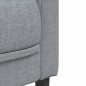 vidaXL Juego de sofás 3 piezas tela gris claro vidaXL Juego de sofás 3 piezas tela gris claro