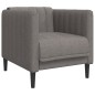 vidaXL Juego de sofás 3 piezas tela gris taupe vidaXL Juego de sofás 3 piezas tela gris taupe