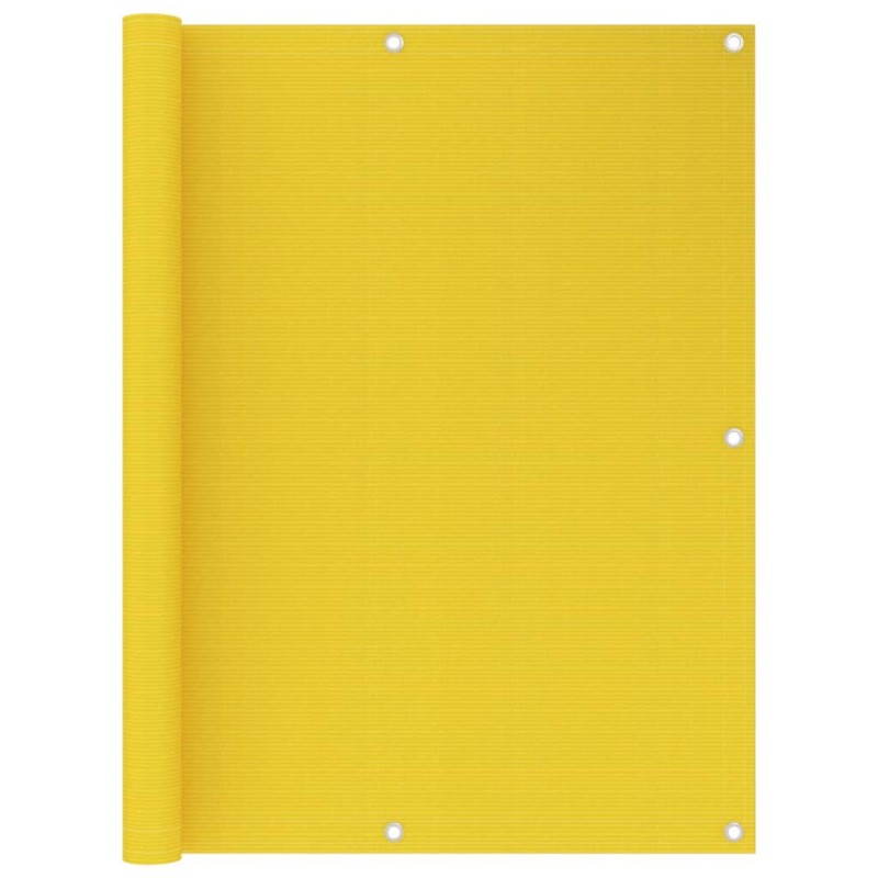vidaXL Toldo para balcón HDPE amarillo 120x300 cm vidaXL Toldo para balcón HDPE amarillo 120x300 cm