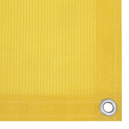 vidaXL Toldo para balcón HDPE amarillo 120x300 cm