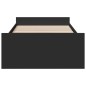 vidaXL Cama con cajones madera de ingeniería negro 90x190 cm vidaXL Cama con cajones madera de ingeniería negro 90x190 cm