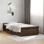 vidaXL Cama con cajones madera de ingeniería marrón roble 90x190 cm vidaXL Cama con cajones madera de ingeniería marrón roble 90x190 cm