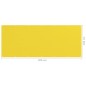 vidaXL Toldo para balcón HDPE amarillo 120x300 cm vidaXL Toldo para balcón HDPE amarillo 120x300 cm