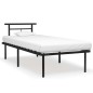 vidaXL Estructura de cama de metal negro 90x200 cm vidaXL Estructura de cama de metal negro 90x200 cm