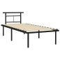 vidaXL Estructura de cama de metal negro 90x200 cm vidaXL Estructura de cama de metal negro 90x200 cm