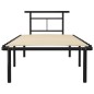 vidaXL Estructura de cama de metal negro 90x200 cm vidaXL Estructura de cama de metal negro 90x200 cm