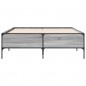 vidaXL Estructura cama madera ingeniería metal gris Sonoma 160x200 cm vidaXL Estructura cama madera ingeniería metal gris Sonoma 160x200 cm