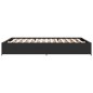 vidaXL Estructura de cama madera de ingeniería y metal negro 150x200cm vidaXL Estructura de cama madera de ingeniería y metal negro 150x200cm