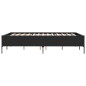 vidaXL Estructura de cama madera de ingeniería y metal negro 150x200cm vidaXL Estructura de cama madera de ingeniería y metal negro 150x200cm