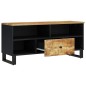 vidaXL Mueble de TV madera mango y madera contrachapada 100x33x46 cm vidaXL Mueble de TV madera mango y madera contrachapada 100x33x46 cm