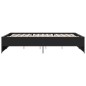 vidaXL Estructura de cama madera de ingeniería y metal negro 160x200cm vidaXL Estructura de cama madera de ingeniería y metal negro 160x200cm