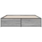 vidaXL Estructura cama madera ingeniería metal gris Sonoma 180x200 cm vidaXL Estructura cama madera ingeniería metal gris Sonoma 180x200 cm