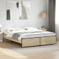 vidaXL Estructura cama madera ingeniería metal roble Sonoma 200x200 cm vidaXL Estructura cama madera ingeniería metal roble Sonoma 200x200 cm