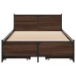 vidaXL Cama con cajones madera de ingeniería marrón roble 100x200 cm vidaXL Cama con cajones madera de ingeniería marrón roble 100x200 cm