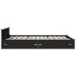 vidaXL Cama con cajones madera de ingeniería negro 140x200 cm vidaXL Cama con cajones madera de ingeniería negro 140x200 cm