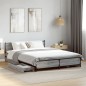 vidaXL Cama con cajones madera ingeniería gris Sonoma 140x190 cm
