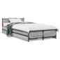 vidaXL Cama con cajones madera ingeniería gris Sonoma 90x200 cm vidaXL Cama con cajones madera ingeniería gris Sonoma 90x200 cm