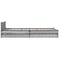 vidaXL Cama con cajones madera ingeniería gris Sonoma 90x200 cm vidaXL Cama con cajones madera ingeniería gris Sonoma 90x200 cm