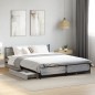 vidaXL Cama con cajones madera ingeniería gris Sonoma 150x200 cm vidaXL Cama con cajones madera ingeniería gris Sonoma 150x200 cm