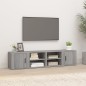 vidaXL Mueble TV 2 uds madera contrachapada gris Sonoma 80x31,5x36 cm vidaXL Mueble TV 2 uds madera contrachapada gris Sonoma 80x31,5x36 cm