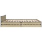 vidaXL Cama con cajones madera ingeniería roble Sonoma 180x200 cm
