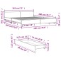 vidaXL Cama con cajones madera ingeniería roble Sonoma 180x200 cm