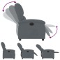 vidaXL Sillón reclinable eléctrico de terciopelo gris oscuro vidaXL Sillón reclinable eléctrico de terciopelo gris oscuro