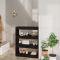 vidaXL Estantería/divisor madera contrachapada negro 80x30x103 cm vidaXL Estantería/divisor madera contrachapada negro 80x30x103 cm
