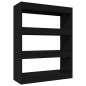 vidaXL Estantería/divisor madera contrachapada negro 80x30x103 cm vidaXL Estantería/divisor madera contrachapada negro 80x30x103 cm